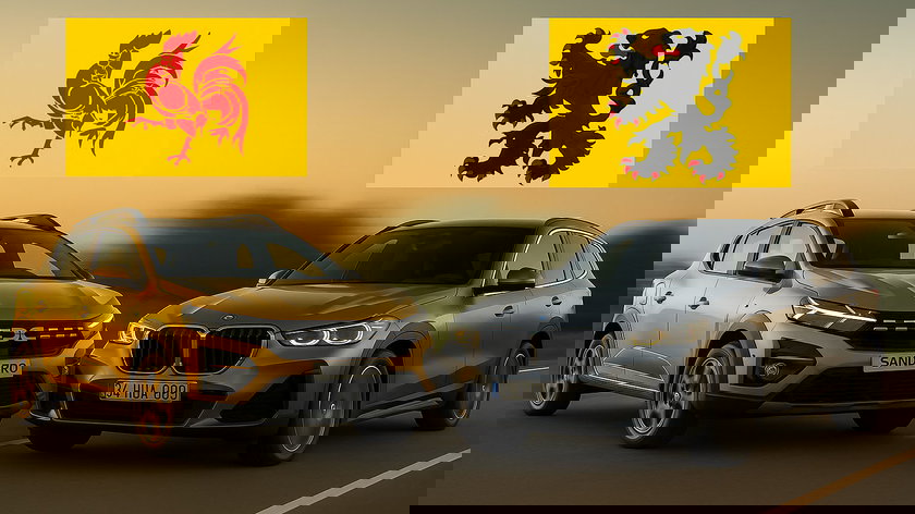 België: de automarkt van 2025 toont een land in twee delen