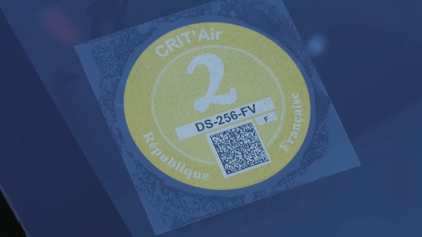 La vignette Crit'Air française