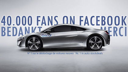 Gocar.be: meer dan 40.000 fans op Facebook!