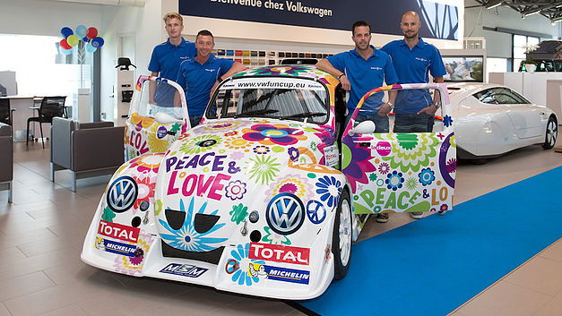 Een VW Fun Cup Peace & Love voor Tom Boonen