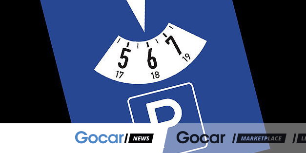 Disque De Stationnement 2-en-1 Avec Grattoir à Glace Et Jetons Caddie - Pratique Pour Voiture Et Courses - Modèle Bleu