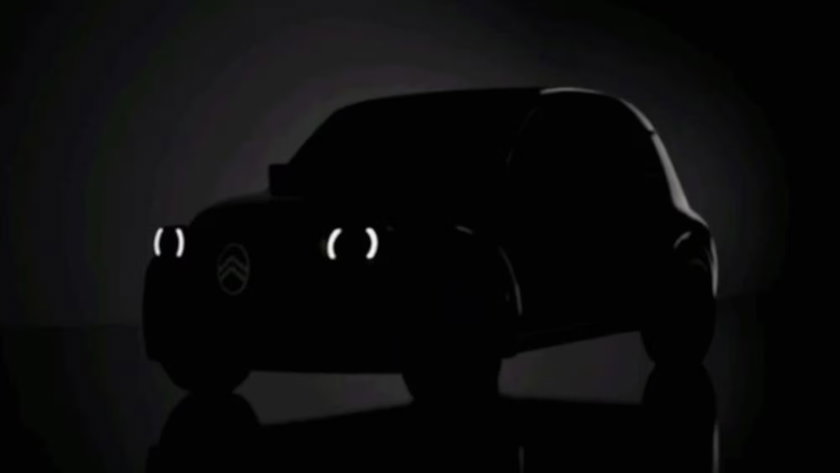 De teaserafbeelding van de toekomstige 2CV.