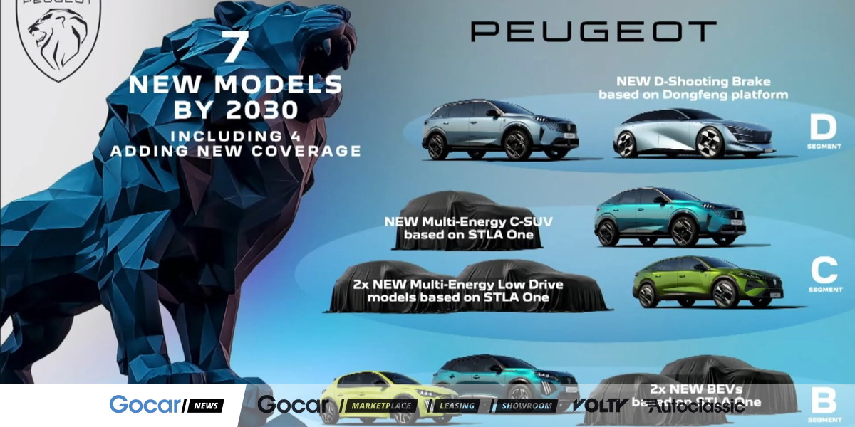 Peugeot: 7 nieuwe modellen tegen 2030 | Gocar.be