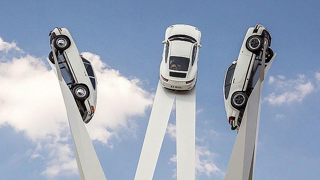 Une sculpture spectaculaire au musée Porsche