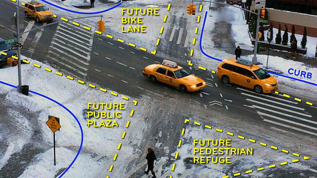 « Sneckdown » : la neige redessine l’infrastructure routière!
