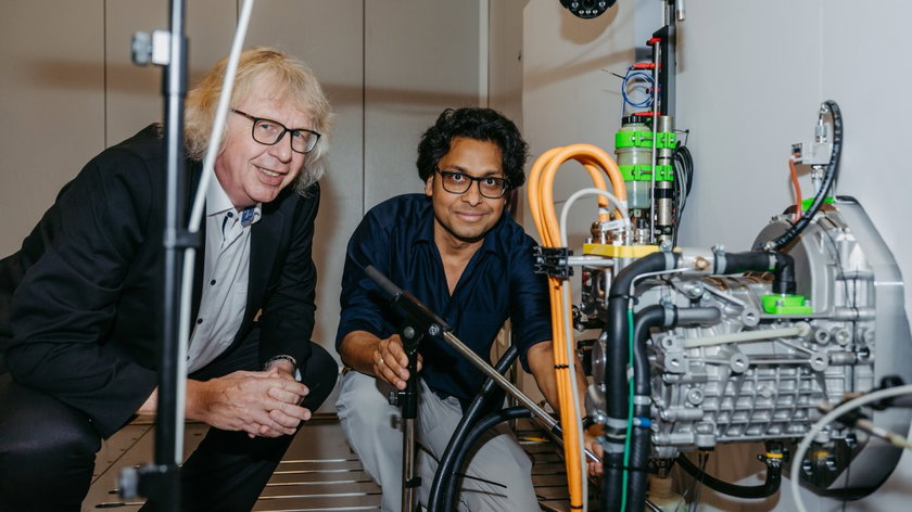 Prof. Hermann Rottengruber en dr. Braj Bhushan Prasad.