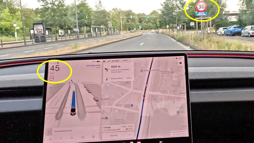 Le FSD de Tesla se fiche complètement des limitations de vitesse belges