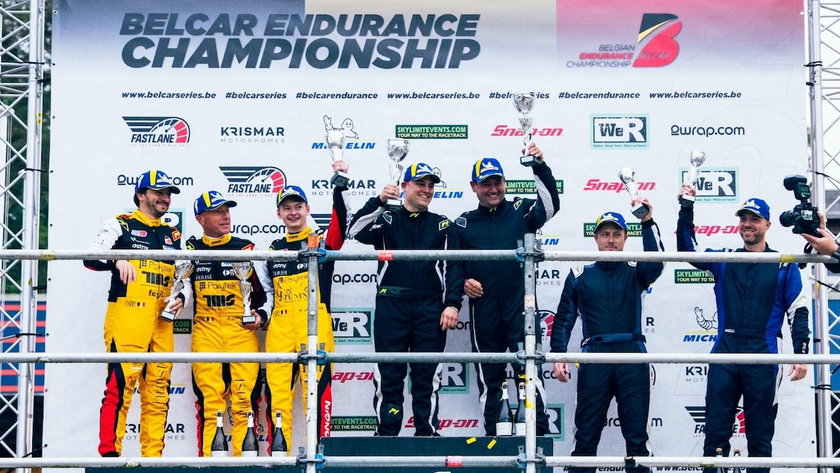 Team Longin podium Belcar
