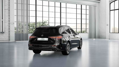 Mercedes C-Class 300 e Break AMG Line | Panoramisch Dak | Head-up Display | 360° Parkeerpakket | Verwarmde Zetels | Smartphone Integratie | Widescreen |