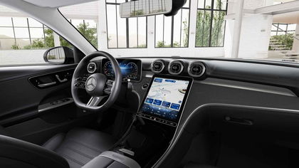Mercedes C-Klasse 300 DE Break 4MATIC AMG Line | Panoramisch Dak | Memory Zetels | Smartphone Integratie | 360° Parkeerpakket | Verwarmde Zetels | Smartphone Integratie | Widescreen |